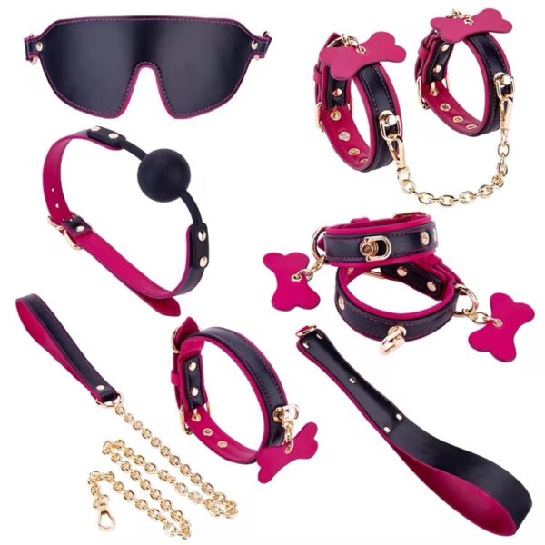 Desire Midnight Pink Play Bondage Set