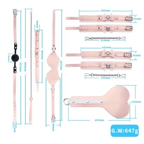 Desire Blush Bow Bondage Set