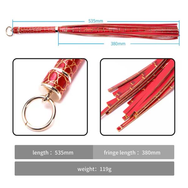 Desire Scarlet Luxe Tassel Flogger
