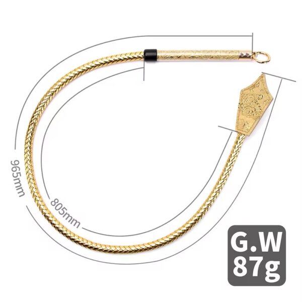 Dragon Braided Gold Whip
