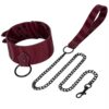 Desire Burgundy Collar & Leash Set