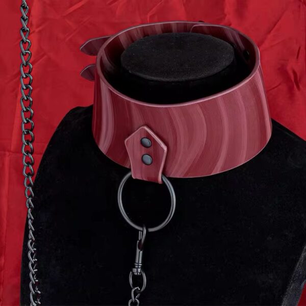 Desire Burgundy Collar & Leash Set