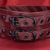 Desire Burgundy Collar & Leash Set