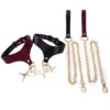 img_7261 Desire Burgundy Star Collar & Leash Set