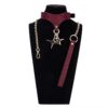 img_7264 Desire Burgundy Star Collar & Leash Set