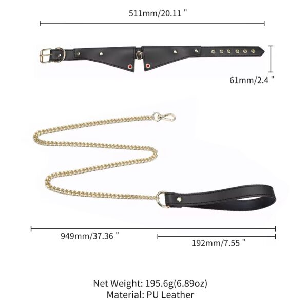 Desire Red Servant Collar & Leash Set