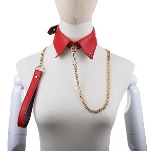 Desire Red Servant Collar & Leash Set