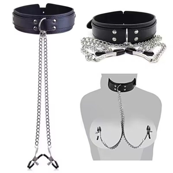 img_7287-2 Desire Temptation Collar & Chain Clamp Set