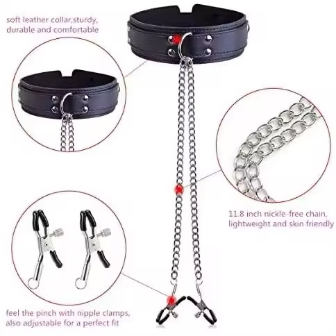 img_7291-2 Desire Temptation Collar & Chain Clamp Set
