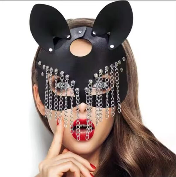 img_7303 Desire Black Bunny Chain Mask