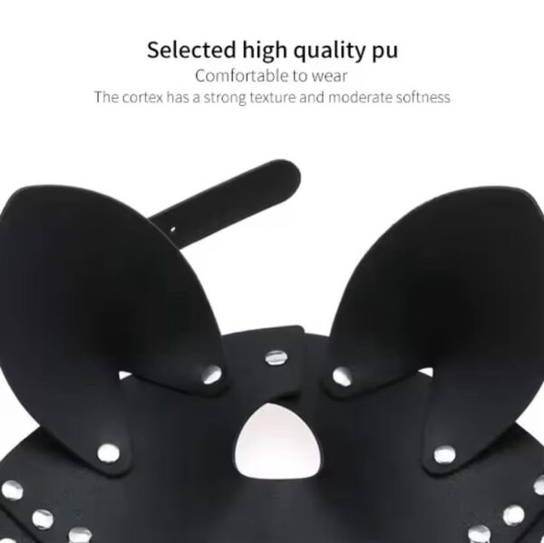 img_7307 Desire Black Bunny Chain Mask