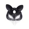 img_7314 Desire Black Bunny Chain Mask