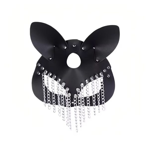 img_7314 Desire Black Bunny Chain Mask