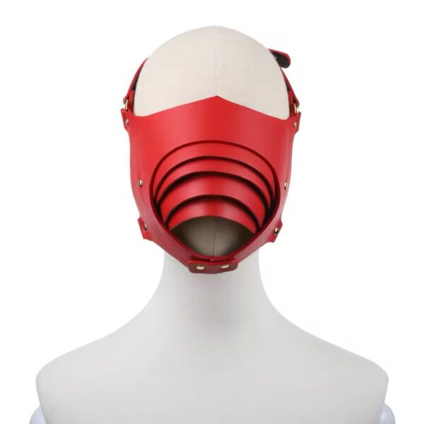 Aura Sculpted Avant-Garde  Red Face Mask
