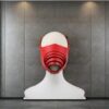 Aura Sculpted Avant-Garde  Red Face Mask