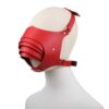 Aura Sculpted Avant-Garde  Red Face Mask