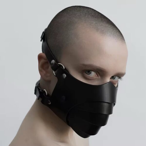 Aura Sculpted Avant-Garde  Red Face Mask