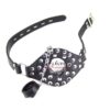 img_7474 Studded Faux Leather Open-Mouth Gag with Removable Plug
