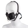 Leather Posture Gag with Interchangeable Silicone Ball