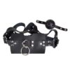 Leather Posture Gag with Interchangeable Silicone Ball
