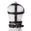 Adjustable Leather Puppy Muzzle with Silicone Ball Gag