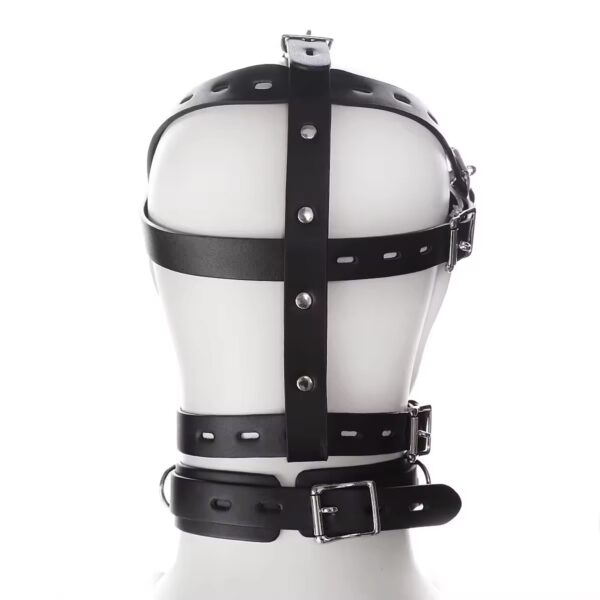 Adjustable Leather Puppy Muzzle with Silicone Ball Gag