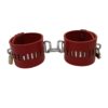 Locking Leather Wrist Cuffs