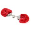Red Faux-Fur Plush Handcuffs