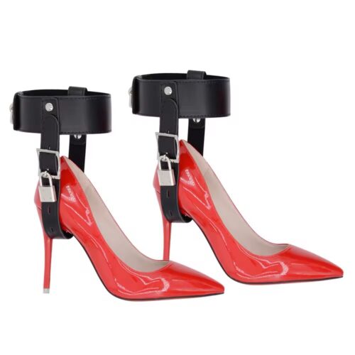 Locking Heel Cuffs or High Heel Ankle Restraints.