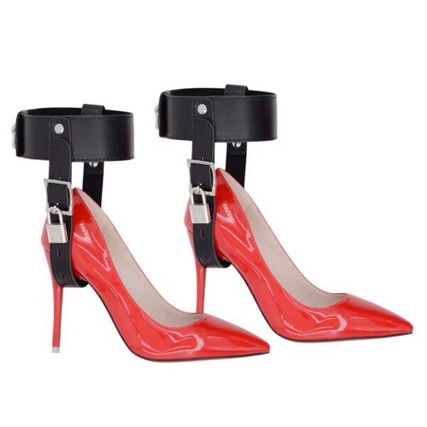 Locking Heel Cuffs or High Heel Ankle Restraints.