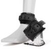 img_7608 Ruffled Quilted Faux-Leather Ankle Cuffs