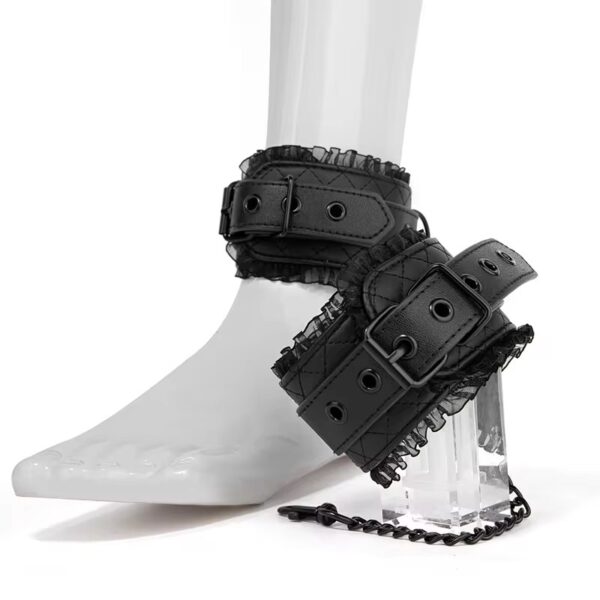img_7608 Ruffled Quilted Faux-Leather Ankle Cuffs