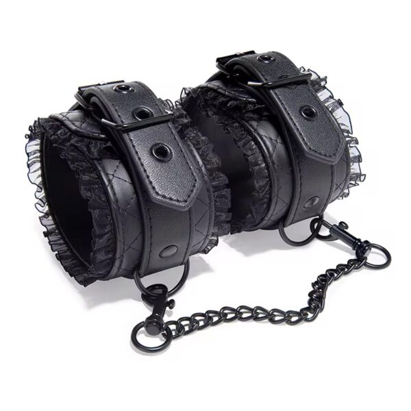 img_7611 Ruffled Quilted Faux-Leather Ankle Cuffs