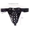 Faux Leather Lockable Chastity Belt