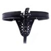 Faux Leather Lockable Chastity Belt