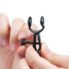 Black Steel Adjustable Nipple Clamps with Chain