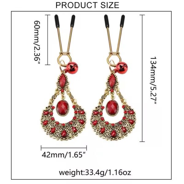 Desire Crimson Jewel Nipple Clamps