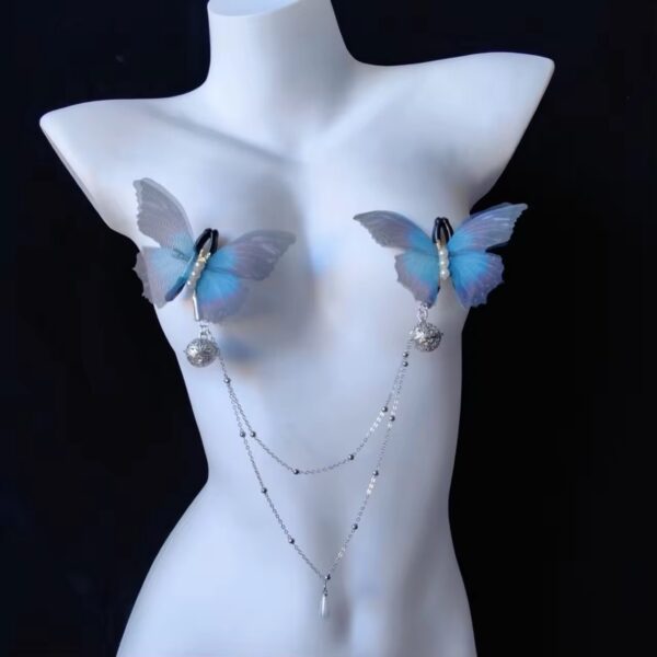 The Butterfly  Chime Nipple Clamps