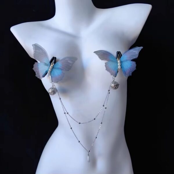 The Butterfly  Chime Nipple Clamps