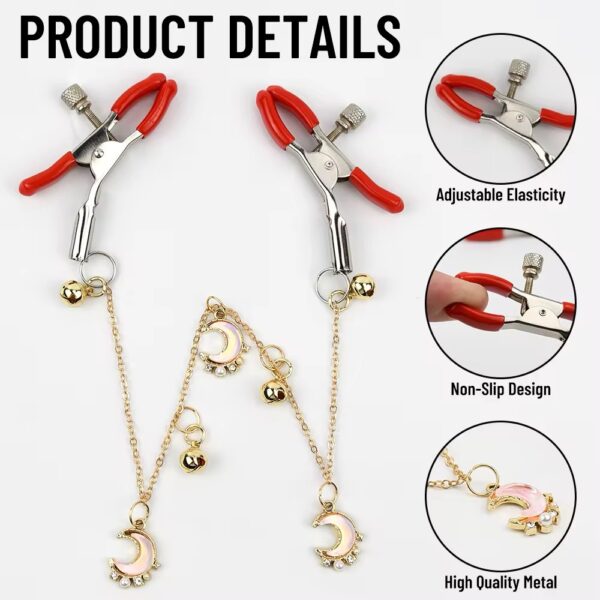 Desire Lunar Charm Adjustable Nipple Clamps