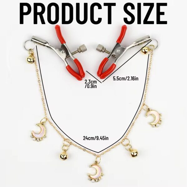 Desire Lunar Charm Adjustable Nipple Clamps