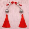 Shadow Blossom Red  Nipple Clamps