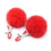 Velvet Vixen Marabou Nipple Clamps