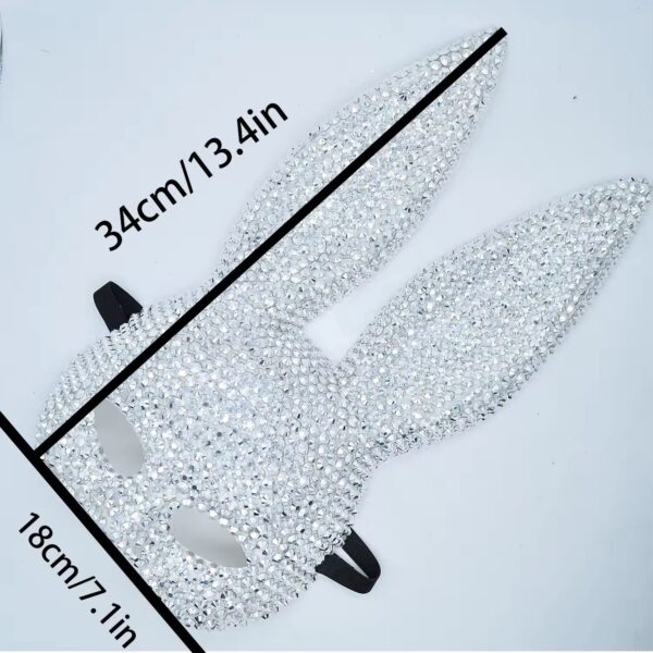 Desire Crystal Bunny Masquerade Mask