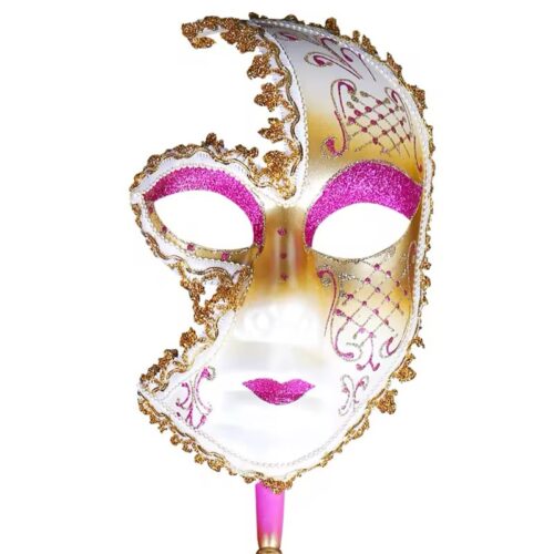 Desire Venetian Handheld Masquerade Mask