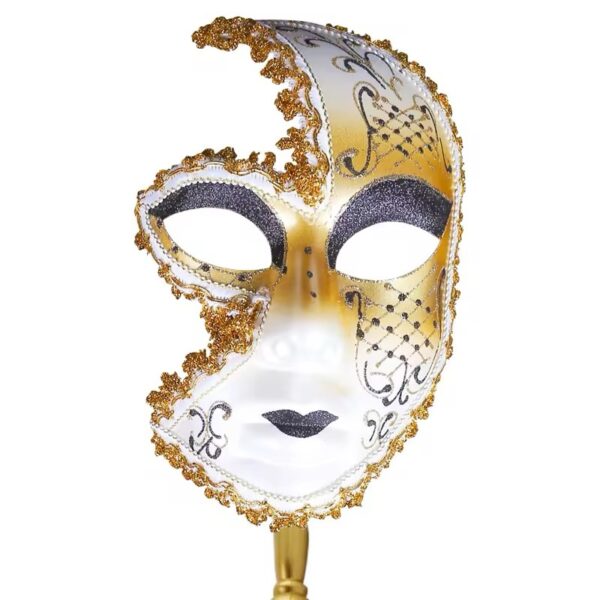 Desire Venetian Handheld Masquerade Mask