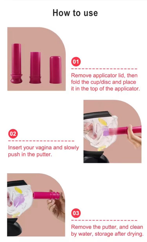 ComfortFlow Menstrual Cup Applicator