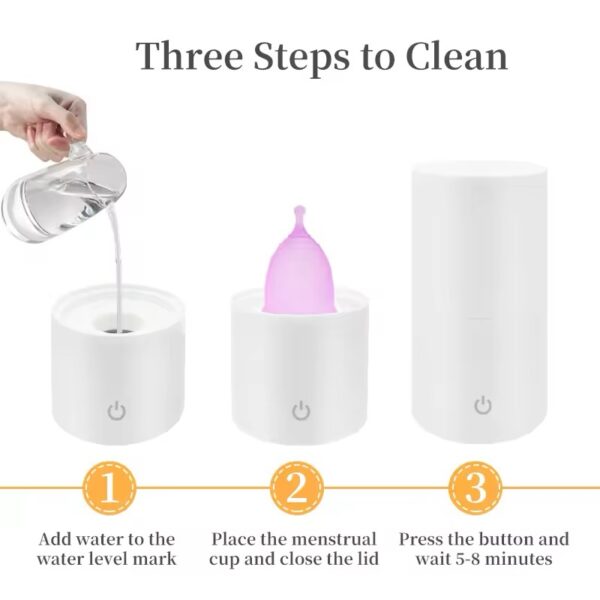 Smart UV & Steam Menstrual Cup Sterilizer