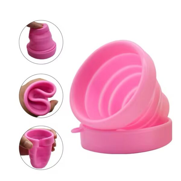 Collapsible Silicone Menstrual Cup Sterilizer & Travel Case