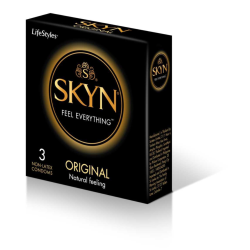 LifeStyles SKYN Original Non-Latex Condoms – Natural Feeling (Pack of 3)